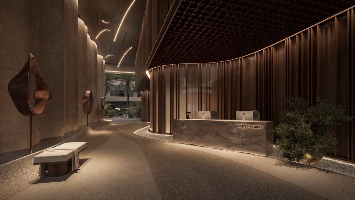 Sculptural Lobby