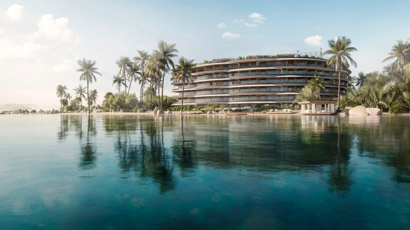 Private Beach on a Lagoon